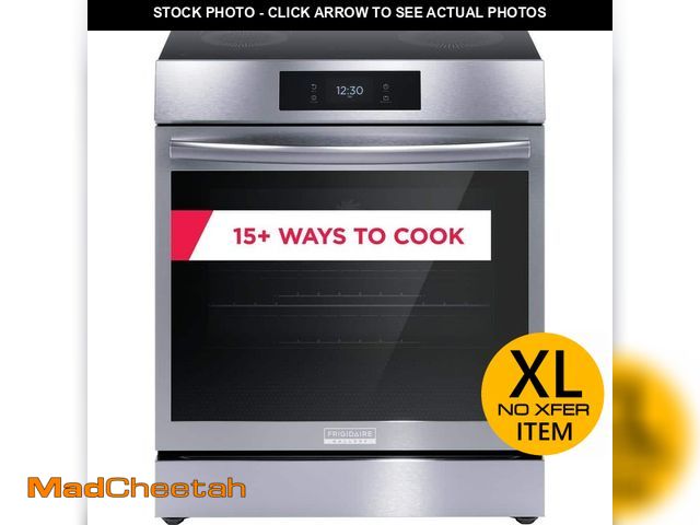 Lot 74-13739943 - Frigidaire Gallery 30 in 6.2 cu.ft. 5 Burner Element Slide-In Induction Range w/ Total Convection &a...