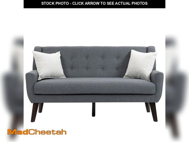 Lot 74-13052859 - Uixe 63 in. Straight Arm 2-Seater Sofa in Gray - UNUSED