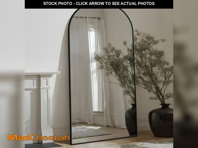 Lot 74-12462132 - Antok Arched Full Length Floor Mirror 76 X34  Full Body Mirror with Stand  for Bedroom  Living Room ...