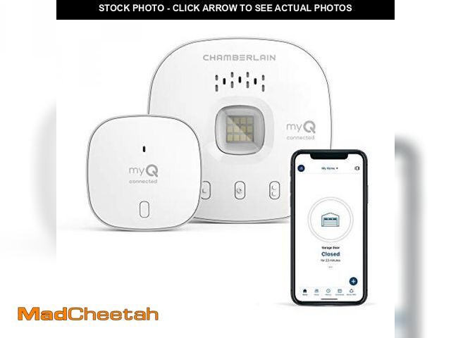 Lot 74-12324776 - CHAMBERLAIN Smart Garage Control - Wireless Garage Hub and Sensor with Wifi &amp; Bluetooth - Smartp...