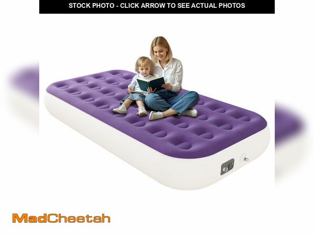 Lot 74-12437140 - HikerSKY Twin Air Mattress with Built in Pump,10" Blow up Air Bed, 2 Mins Quick Self-Inflation/Defla...