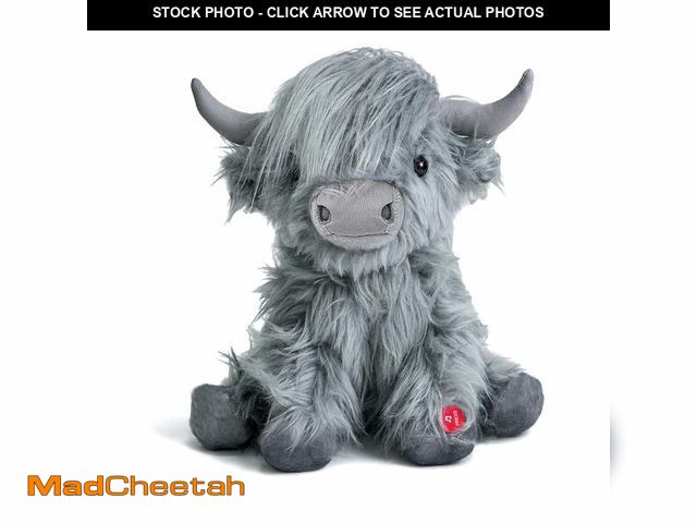 Lot 74-14432817 - Tonpect Highland Cow Stuffed Animal with Mooing Sound, 10 inch, Cuddly Farm Cow Toy for Boys Girls G...