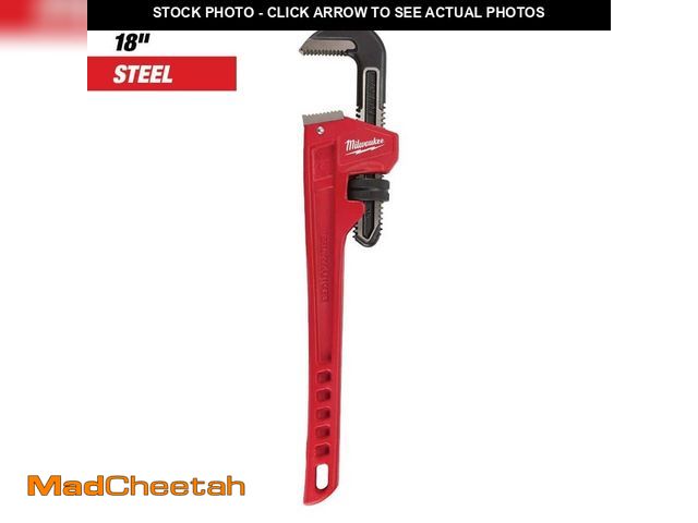 Lot 74-14246050 - Milwaukee 18 in. Steel Pipe Wrench - UNUSED