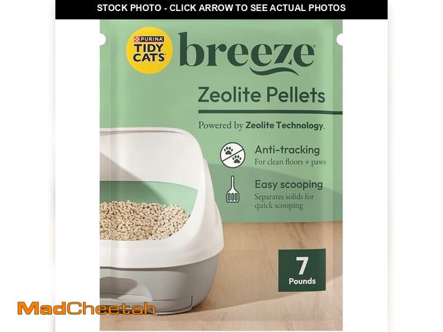 Lot 74-13042358 - Purina Tidy Cats Litter Pellets, Breeze Refill Litter Pellets in Recyclable Box - (4) 7 lb. Bags - U...