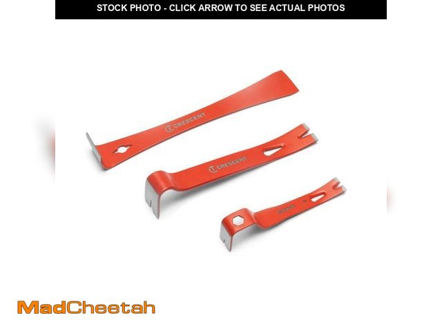 Lot 74-14319922 - Crescent Pry Bar Set (3-Pieces) - UNUSED