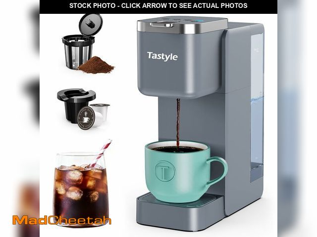 Lot 74-14432523 - Tastyle Single Serve Coffee Maker for K Cups and Grounds with 3 Brew Styles - UNUSED