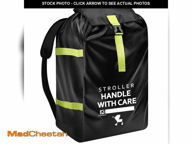 Lot 74-14154236 - Upgrade Stroller Bag for Airplane: 46" H x 24" W x 15" D Large Stroller Cover with Shoulder Handle f...
