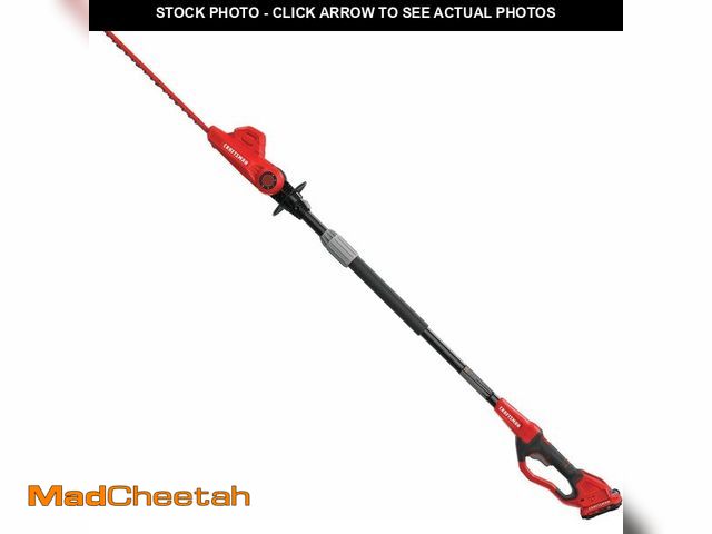 Lot 74-13039953 - CRAFTSMAN V20 Cordless Pole Hedge Trimmer, 18-Inch, Extended Reach, Battery and Charger Included (CM...