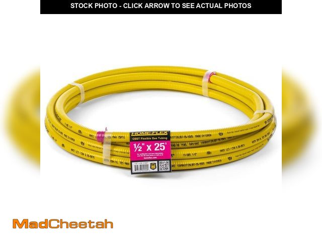 Lot 74-13797885 - HOME-FLEX 1/2 in. CSST x 25 ft. Corrugated Stainless Steel Tubing - UNUSED