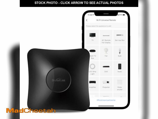 Lot 74-12601176 - BroadLink RM4 pro IR and RF Universal Remote, All in One Hub Code Learning Wi-Fi Remote Control for ...