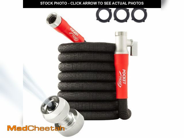 Lot 74-14151730 - Pocket Hose 50 FT Silver Bullet 2.0 Expandable Garden Hose w/Turbo Shot Nozzle, AS SEEN ON TV, Lead-...