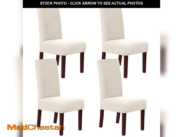 Lot 74-12307444 - H.VERSAILTEX Stretch Dining Chair Covers Set of 4 Chair Covers for Dining Room Parsons Chair Slipcov...