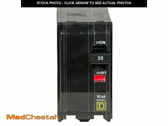 Lot 74-12777835 - Square D QO 20 Amp 2-Pole Circuit Breaker(QO220CP) - USED