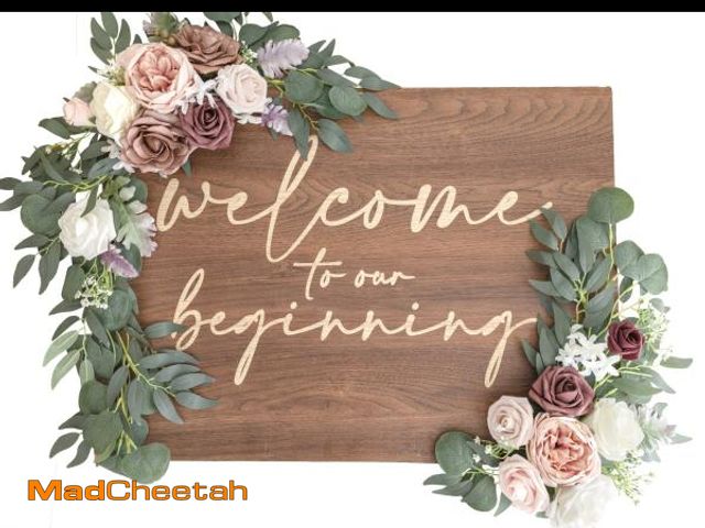 Lot 74-12217966 - Lookein Artificial Flower Swag for Wedding Welcome Sign Floral Decoration for Wedding Ceremony Weddi...