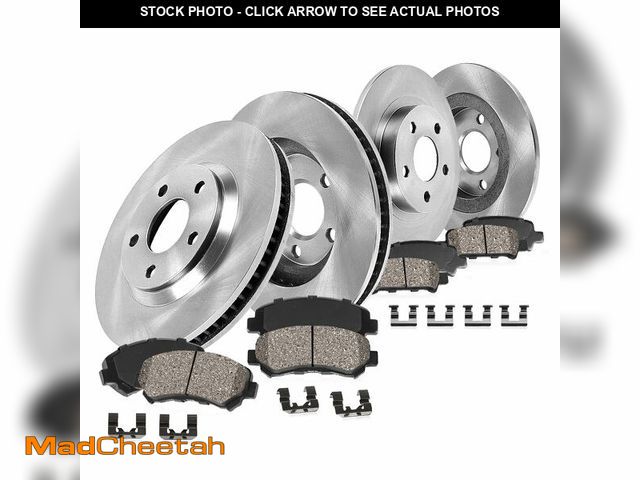Lot 74-12569745 - Callahan BRAKE PARTS Front and Rear Replacement Brake Disc Rotors and Ceramic Brake Pads + Hardware ...