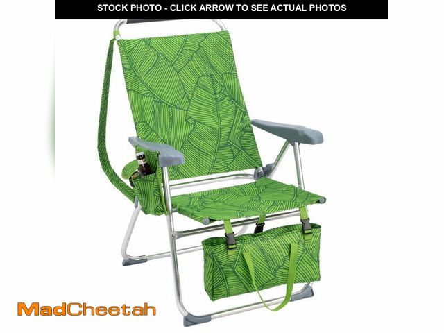 Lot 74-14351631 - Ktaxon 17in Backpack Beach Chair, 7-Position Protable  Beach Chair, Light-Weight Foldable Camping Ch...