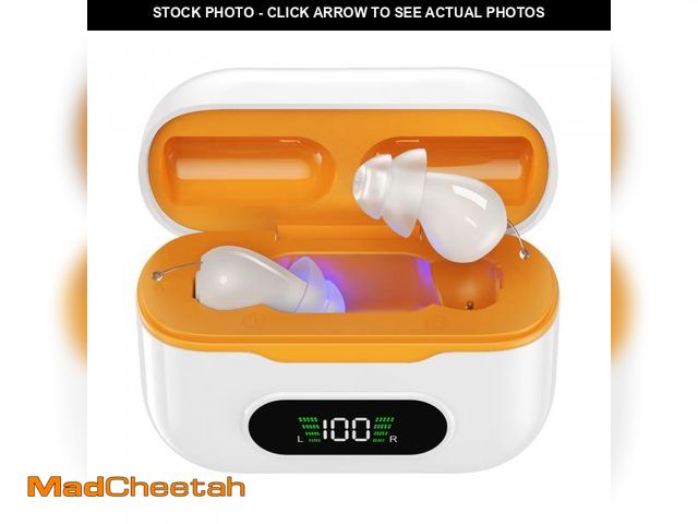 Lot 74-12408209 - 32-Channel Mini Hearing Aids, Automatic Noise Cancellation CIC Hearing Aids for Seniors, Super Clear...