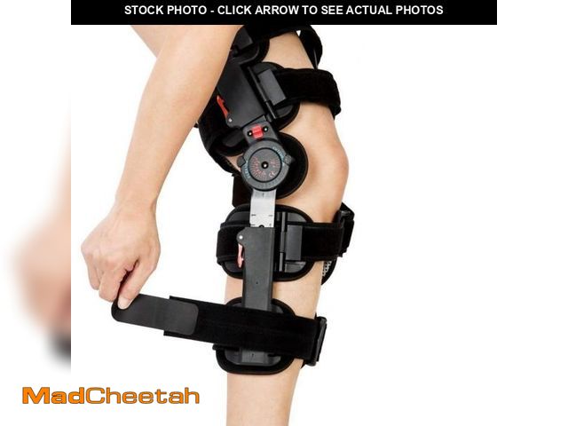 Lot 74-12416973 - kefit Hinged Knee Brace Rom, Knee Support for Torn Acl, Meniscus Tear, Pcl, Surgery Recovery, Adjust...