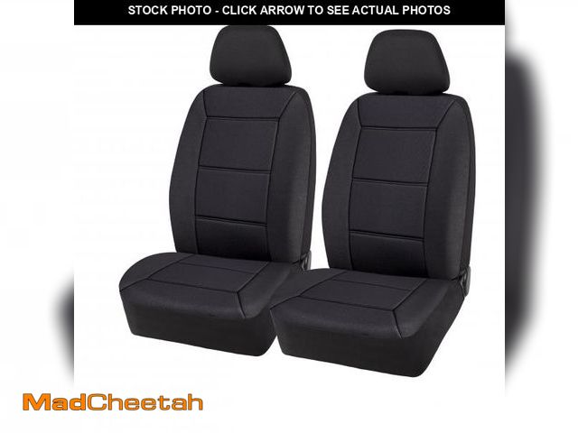 Lot 74-12536464 - Auto Drive 2 Piece Low Back Memory Foam Car Seat Cover Polyester Black, Universal Fit, 2010SC11 - UN...