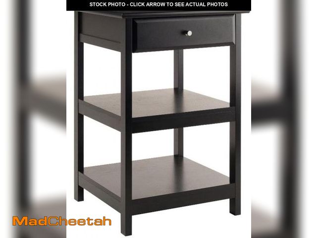 Lot 74-12397088 - Winsome Delta Printer Stand Black Home Office, 20.87x20.24x30.71 - UNUSED