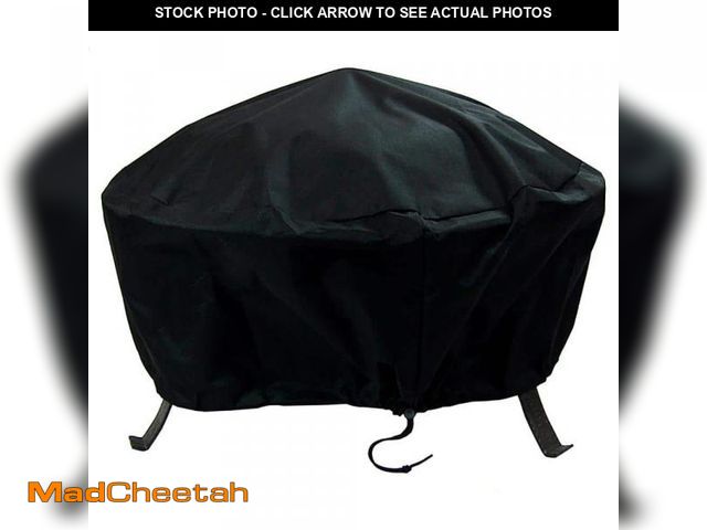Lot 74-12518040 - Sunnydaze 36 in. Black Durable Weather-Resistant Round Fire Pit Cover - UNUSED