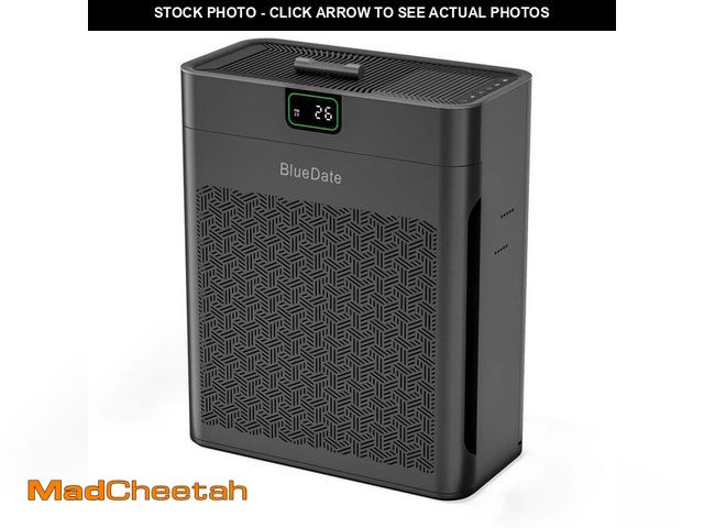 Lot 74-12691013 - Edendirect 1100 sq. ft. H13 HEPA Personal Air Purifier in Black, with PM2. 5 Sensor, 25dB Sleep Mode...