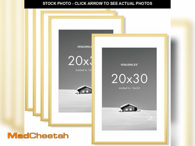 Lot 74-13836406 - Venusmiles 20x30 inch Picture Frame, 20x30 Photo Frames with 16x24 Removable Mat - High Definition P...