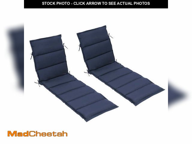 Lot 74-14289392 - Maphissus Foldable and Water-Resistant Chaise Lounge Cushion - Set of 2 look at pics for color - UNU...