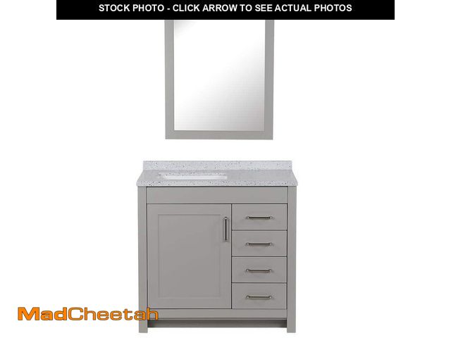 Lot 74-12673231 - Westcourt 30 in. W x 21.69 in. D x 34.25 in. H Single Sink Bath Vanity  Gray (Counter top/Sink not i...