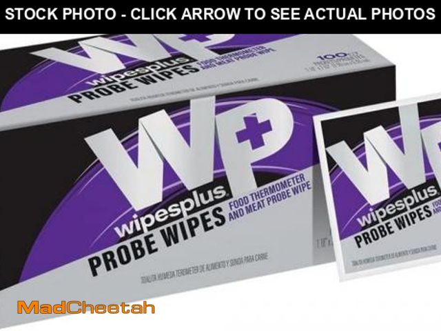 Lot 74-12393511 - WIPESPLUS Probe Wipes Food Thermometer Wipes, Meat Probe Wipes with Individual Sachets for Home and ...