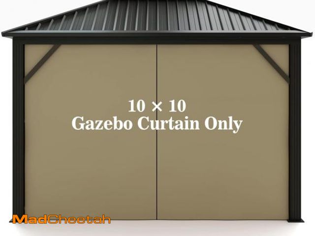 Lot 74-12326657 - Gazebo Universal Replacement Privacy Curtain Ã¢â¬â Hugline 10' x 10' Gazebo Side Wall Outdoor Pri...