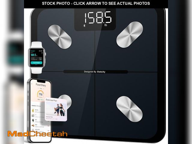 Lot 74-12114248 - Etekcity Smart Scale for Body Weight FSA HSA Store Eligible, Bathroom Digital Weighing Scale with BM...