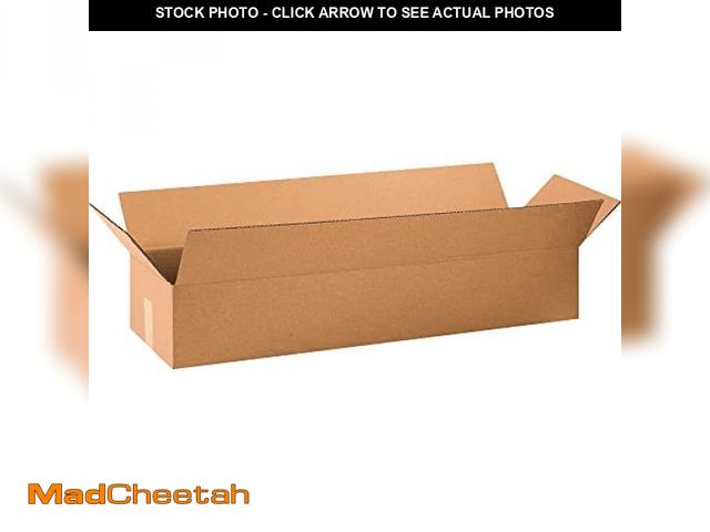Lot 74-12136820 - BOX USA 34x10x6 Long Corrugated Boxes, Long, 34L x 10W x 6H, Pack of 10 | Shipping, Packaging, Movin...