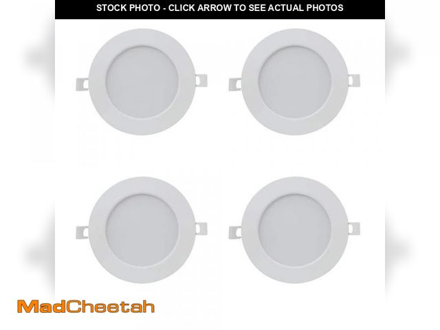 Lot 74-12412335 - Feit Electric 6 in. 800 Lumens 3000K Bright White Dimmable Canless Integrated LED Recessed Light Tri...