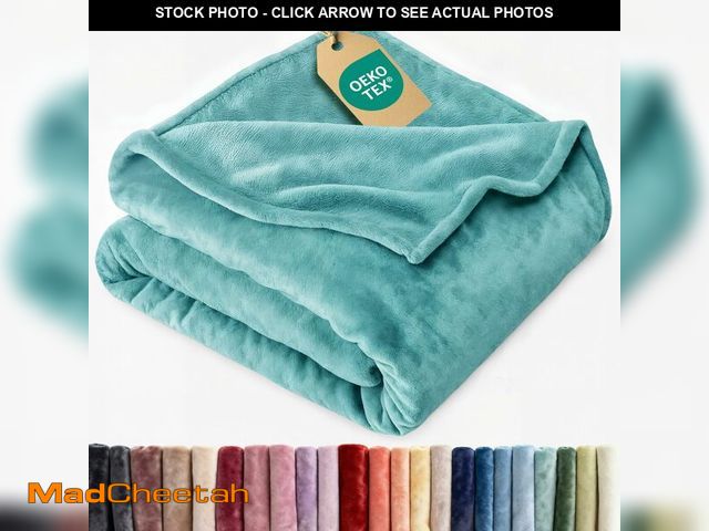 Lot 74-13631202 - Ultra Soft Fleece Blanket Twin Size - Flannel Fleece Luxury Twin Blanket - Lightweight for Couch Bed...