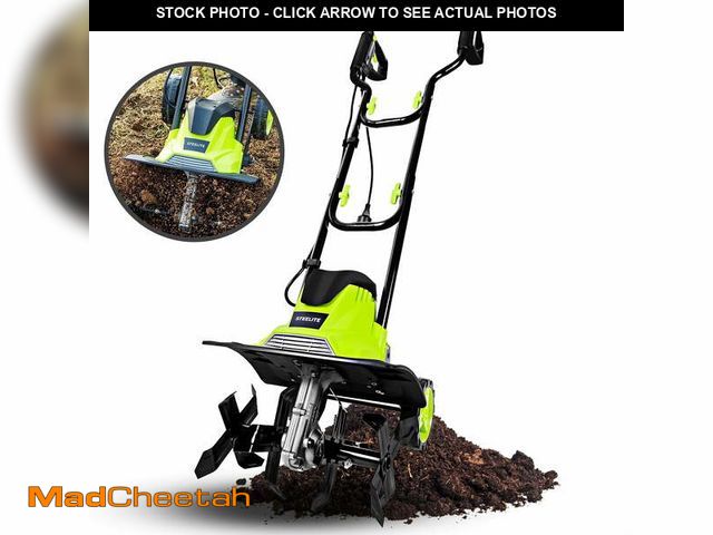 Lot 74-12835834 - Steelite 14-Inch Corded Electric Tiller,10-Amp Electric Tiller and Cultivator for Gardening, Lightwe...
