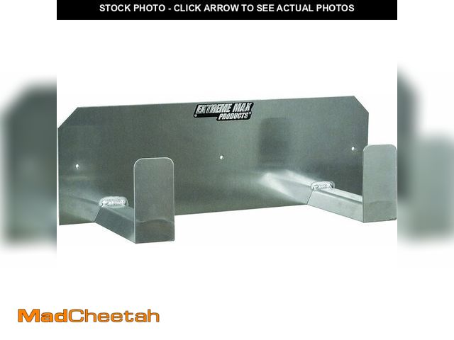 Lot 74-13696524 - Extreme Max 5001.6029 Dual Helmet Hanger Aluminum Storage Rack Organizer for Enclosed Race Trailer, ...