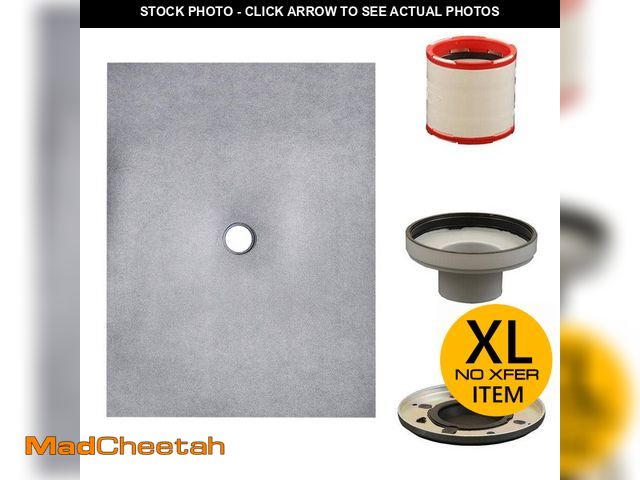 Lot 74-13776999 - Everbilt Watershield Shower System 36 in. x 60 in. Waterproof Center Drain Shower Tray With Drain As...