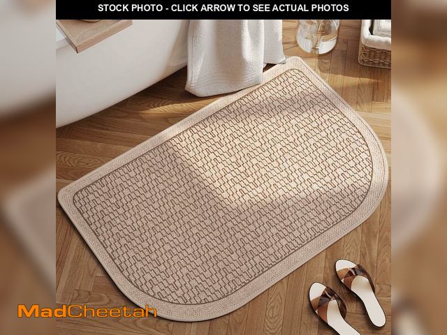 Lot 74-14274431 - YDKGL Bathroom Rugs Mat 20x31, Non Slip Ultra Thin Bath Mat Quick Dry Absorbent Washable Half Round ...