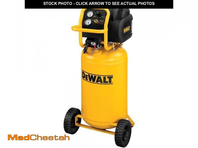 Lot 74-12350403 - (MAKES LOUD NOISE WHEN POWERED ON ) DEWALT Vertical Portable Compressor, 1.9 Hp 200 Psi Oil Free Hig...