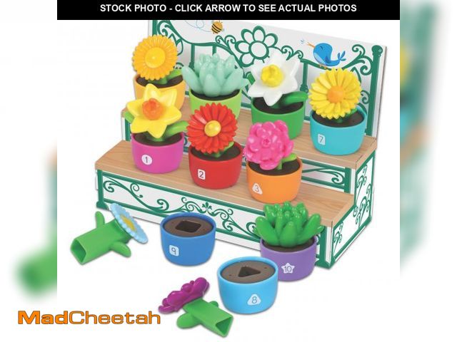 Lot 74-11552633 - Learning Resources Shape &amp; Color Garden, Kids Gardening Set, Flower Building Set, Toddler Outdoo...
