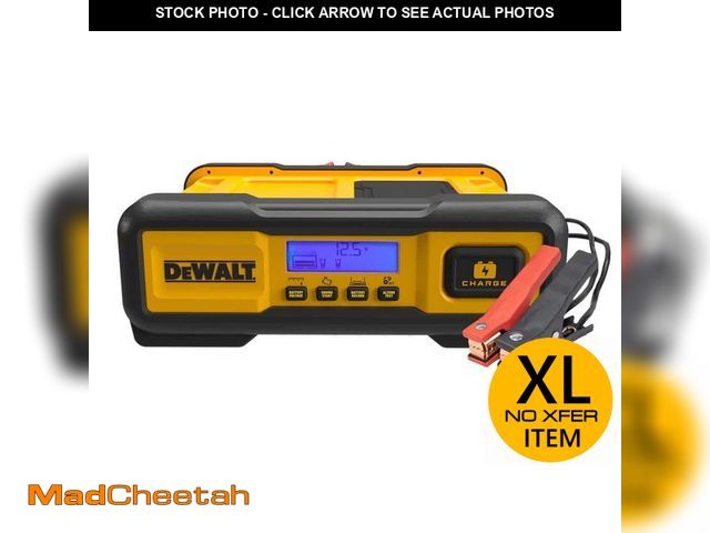 Lot 74-12591982 - DEWALT Professional 30 Amp Battery Charger, 3 Amp Battery Maintainer with 100 Amp Engine Start - UNU...