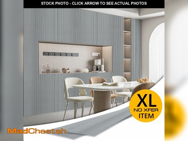 Lot 74-12688822 - Art3d 4-Pack Glue-On Fine Bar Wainscoting Panel for Interior Wall Decor - 104 x 12 Inch Polystyrene ...