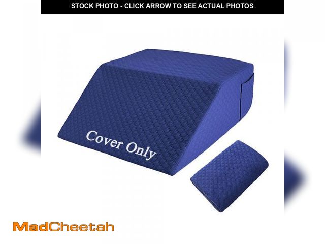 Lot 74-11552661 - Leg Elevation Pillow Case Contour Leg Wedge Cover Case Only Knee Pillowcase Replacement Feet Lift Re...