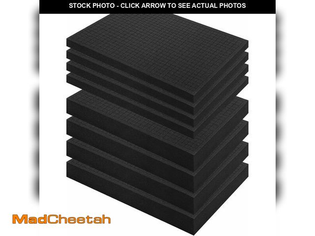 Lot 74-12719347 - Zhaoyao 8 PCS Pick and Pluck Foam Inserts, 4PCS 16" x 12" x 0.8" &amp; 4PCS 16" x 12" x 0.4" for Pel...