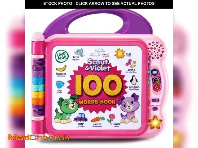 Lot 74-11552629 - LeapFrog Scout and Violet 100 Words Book, Purple - UNUSED
