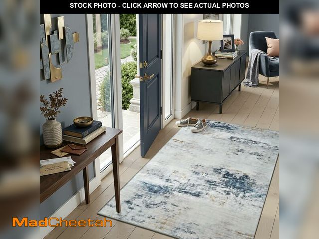 Lot 74-14432797 - Toneed 3x5 Washable Non Slip Abstract Area Rugs for Bedroom Living Room - UNUSED