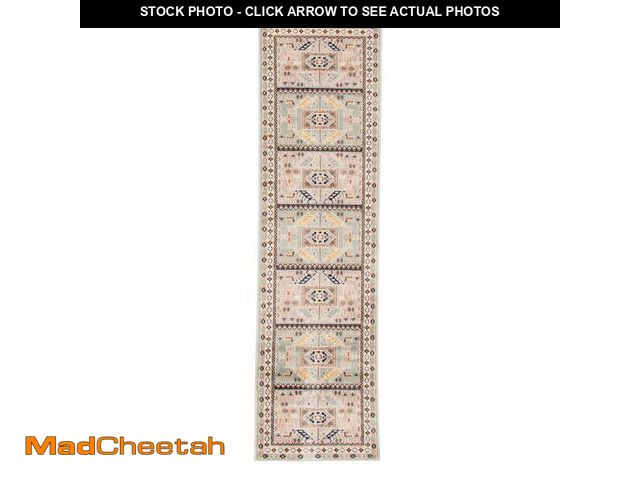 Lot 74-14248891 - Qashqai , Teal Polypropylene Rug 2'8" x 10'0" - UNUSED