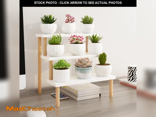 Lot 74-12122172 - Tovacu Windowsill Plant Stand Shelf 3 Tiers Desktop Organization and Storage Shelf Bathroom Countert...