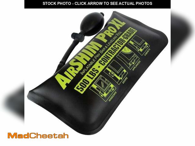 Lot 74-13059469 - AirShim Pro XL Inflatable Pry Bar and Leveling Tool that Holds up to 500 lbs. - UNUSED